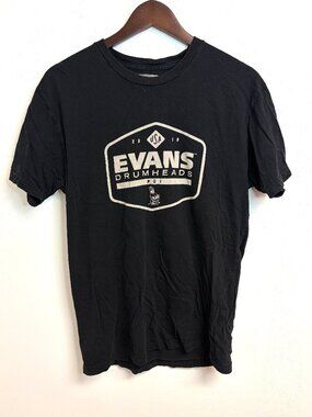 WGI 2018 Evans Drumheads USA Black T-Shirt Winter Drumline Merch Graphic Tee